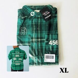 Cakeworthy Squid Games Player 456 Flannel Unisex Size XL